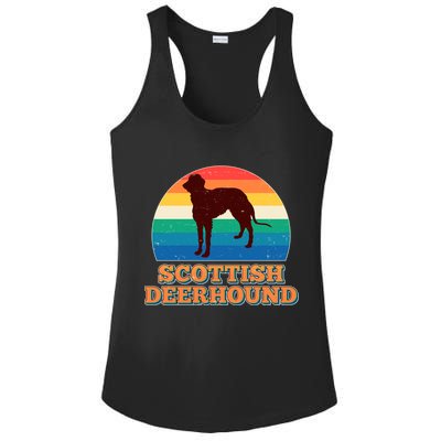 Vintage Scottish Deerhound Ladies PosiCharge Competitor Racerback Tank