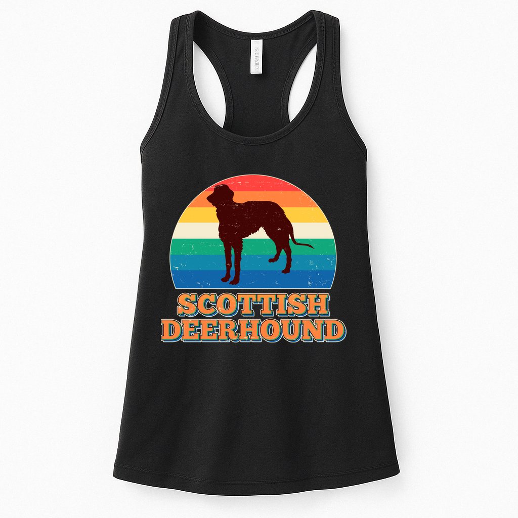 Vintage Scottish Deerhound Womens Tank Top
