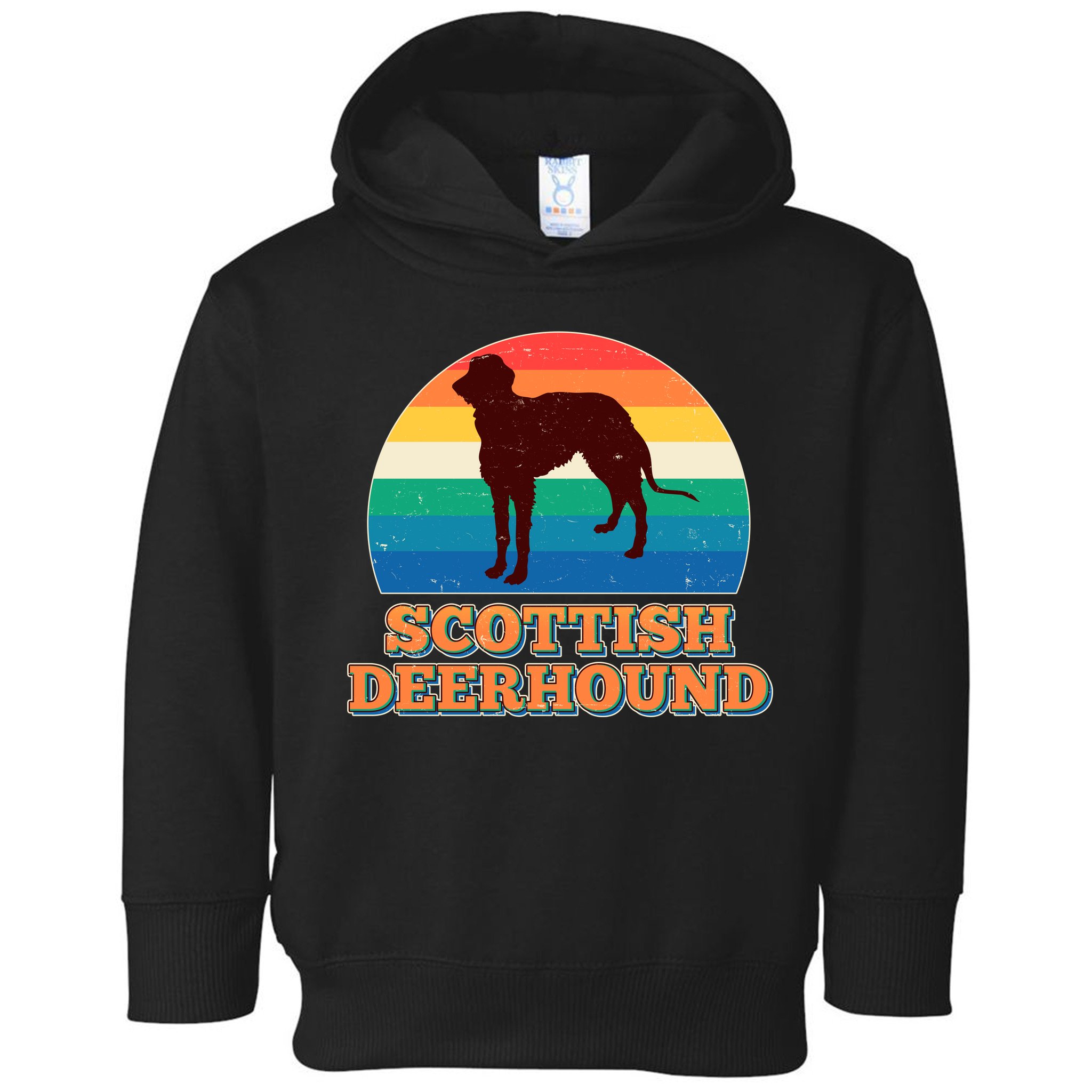 Vintage Scottish Deerhound Toddler Hoodie