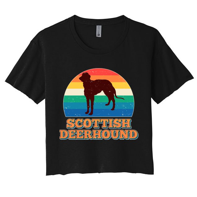 Vintage Scottish Deerhound Crop Top