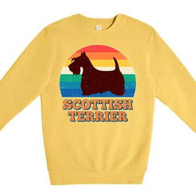 Vintage Scottish Terrier  Premium Crewneck Sweatshirt