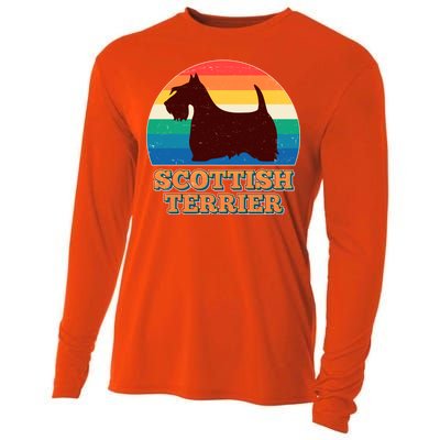 Vintage Scottish Terrier  Cooling Performance Long Sleeve Crew