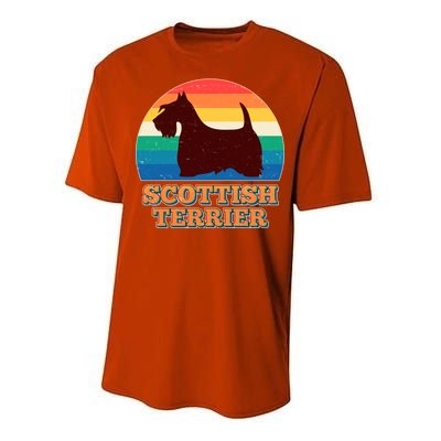 Vintage Scottish Terrier  Performance Sprint T-Shirt