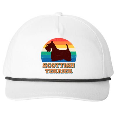 Vintage Scottish Terrier  Snapback Five-Panel Rope Hat