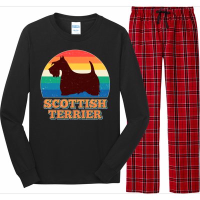 Vintage Scottish Terrier  Long Sleeve Pajama Set