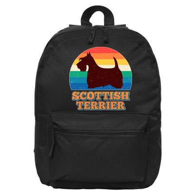Vintage Scottish Terrier  16 in Basic Backpack
