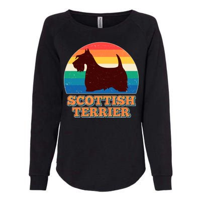 Vintage Scottish Terrier  Womens California Wash Sweatshirt