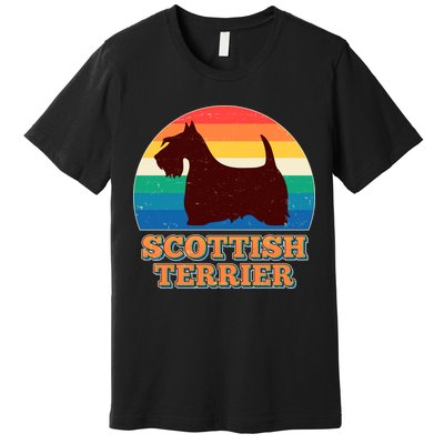 Vintage Scottish Terrier  Premium T-Shirt