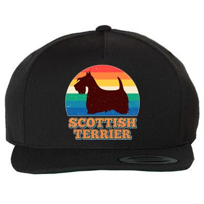 Vintage Scottish Terrier  Wool Snapback Cap