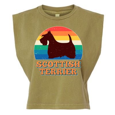 Vintage Scottish Terrier  Garment-Dyed Women's Muscle Tee