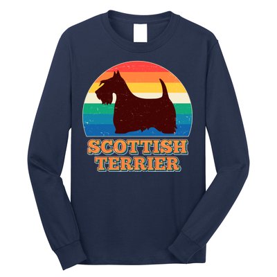 Vintage Scottish Terrier  Long Sleeve Shirt