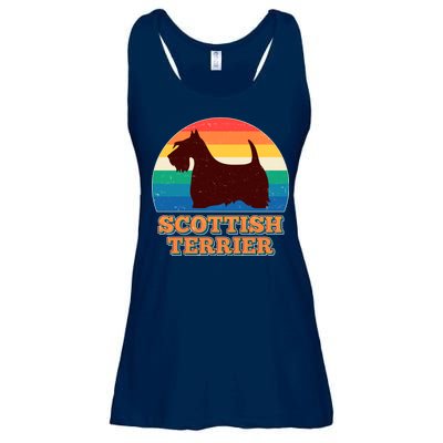 Vintage Scottish Terrier  Ladies Essential Flowy Tank