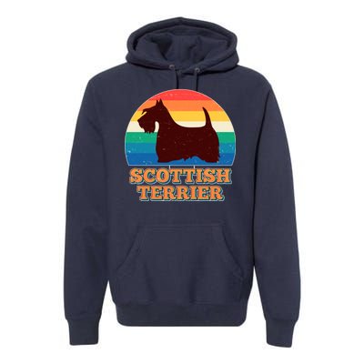 Vintage Scottish Terrier  Premium Hoodie