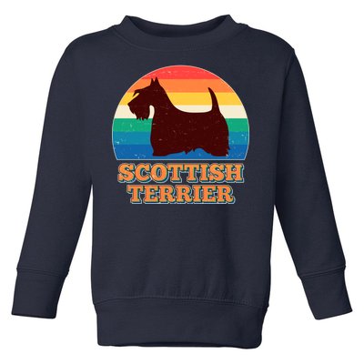 Vintage Scottish Terrier  Toddler Sweatshirt