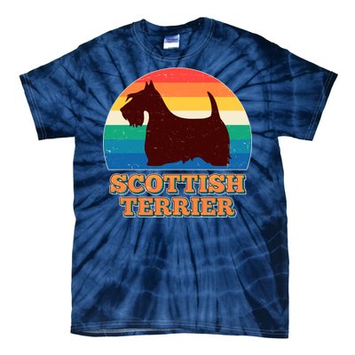 Vintage Scottish Terrier  Tie-Dye T-Shirt