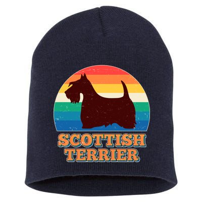 Vintage Scottish Terrier  Short Acrylic Beanie