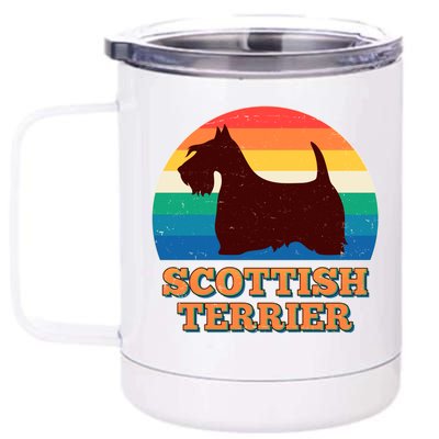 Vintage Scottish Terrier  12 oz Stainless Steel Tumbler Cup