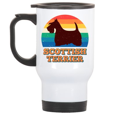 Vintage Scottish Terrier  Stainless Steel Travel Mug