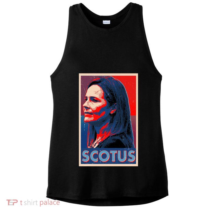 Vintage SCOTUS Amy Coney Barrett Poster Ladies PosiCharge Tri-Blend Wicking Tank