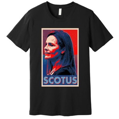 Vintage SCOTUS Amy Coney Barrett Poster Premium T-Shirt