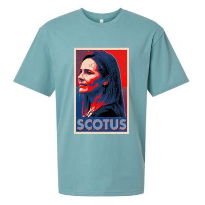 Vintage SCOTUS Amy Coney Barrett Poster Sueded Cloud Jersey T-Shirt