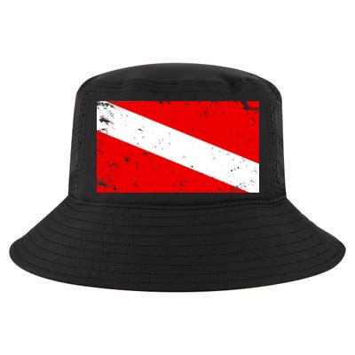 Vintage Scuba Diver Flag  Cool Comfort Performance Bucket Hat