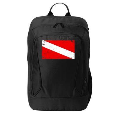 Vintage Scuba Diver Flag  City Backpack