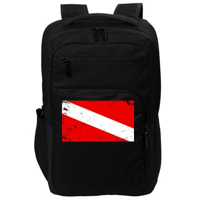 Vintage Scuba Diver Flag  Impact Tech Backpack