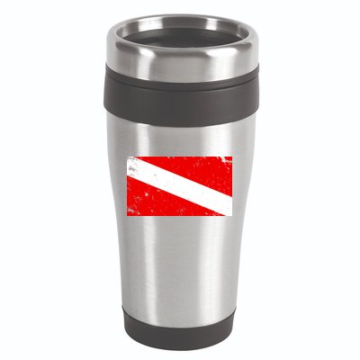 Vintage Scuba Diver Flag  16oz Travel Tumbler