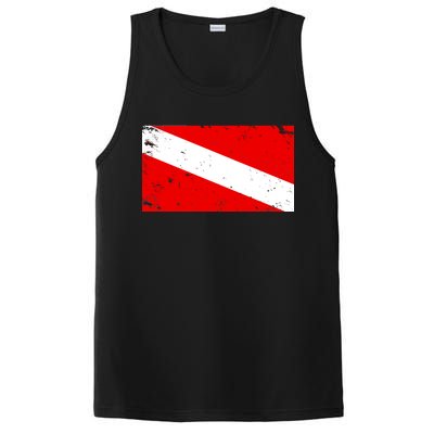 Vintage Scuba Diver Flag  PosiCharge Competitor Tank