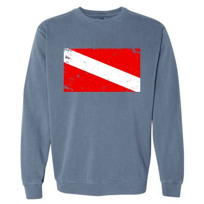 Vintage Scuba Diver Flag  Garment-Dyed Sweatshirt