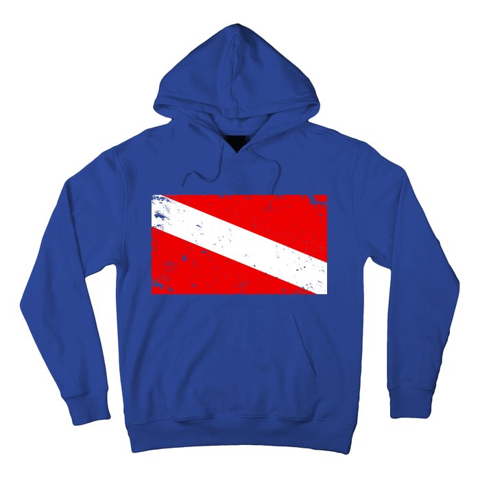 Vintage Scuba Diver Flag  Hoodie