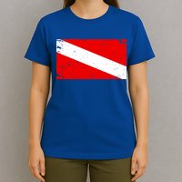 Vintage Scuba Diver Flag  T-Shirt