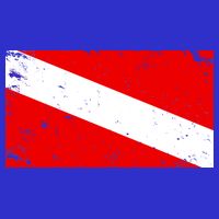 Vintage Scuba Diver Flag  T-Shirt