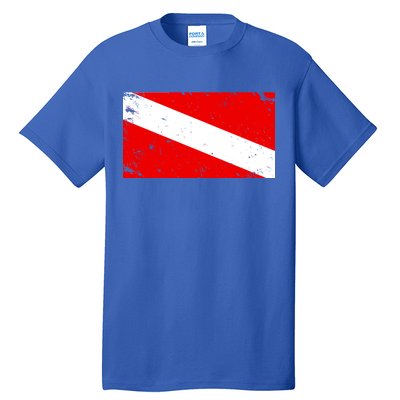 Vintage Scuba Diver Flag  Tall T-Shirt