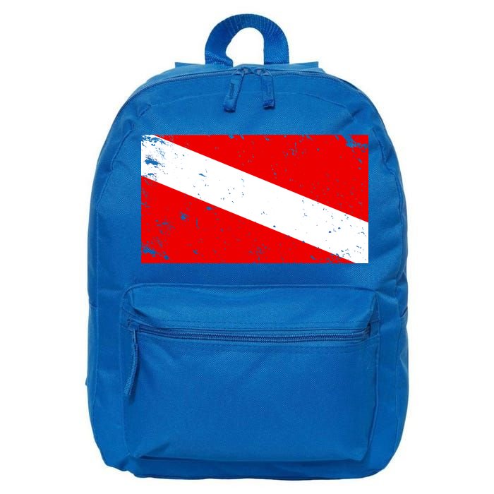 Vintage Scuba Diver Flag  16 in Basic Backpack