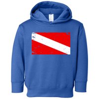 Vintage Scuba Diver Flag  Toddler Hoodie