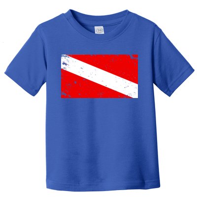 Vintage Scuba Diver Flag  Toddler T-Shirt