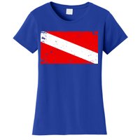 Vintage Scuba Diver Flag  Women's T-Shirt