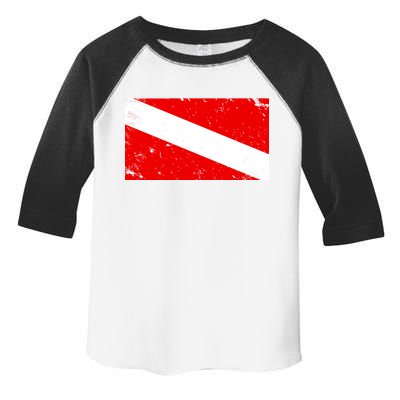 Vintage Scuba Diver Flag  Toddler Fine Jersey T-Shirt