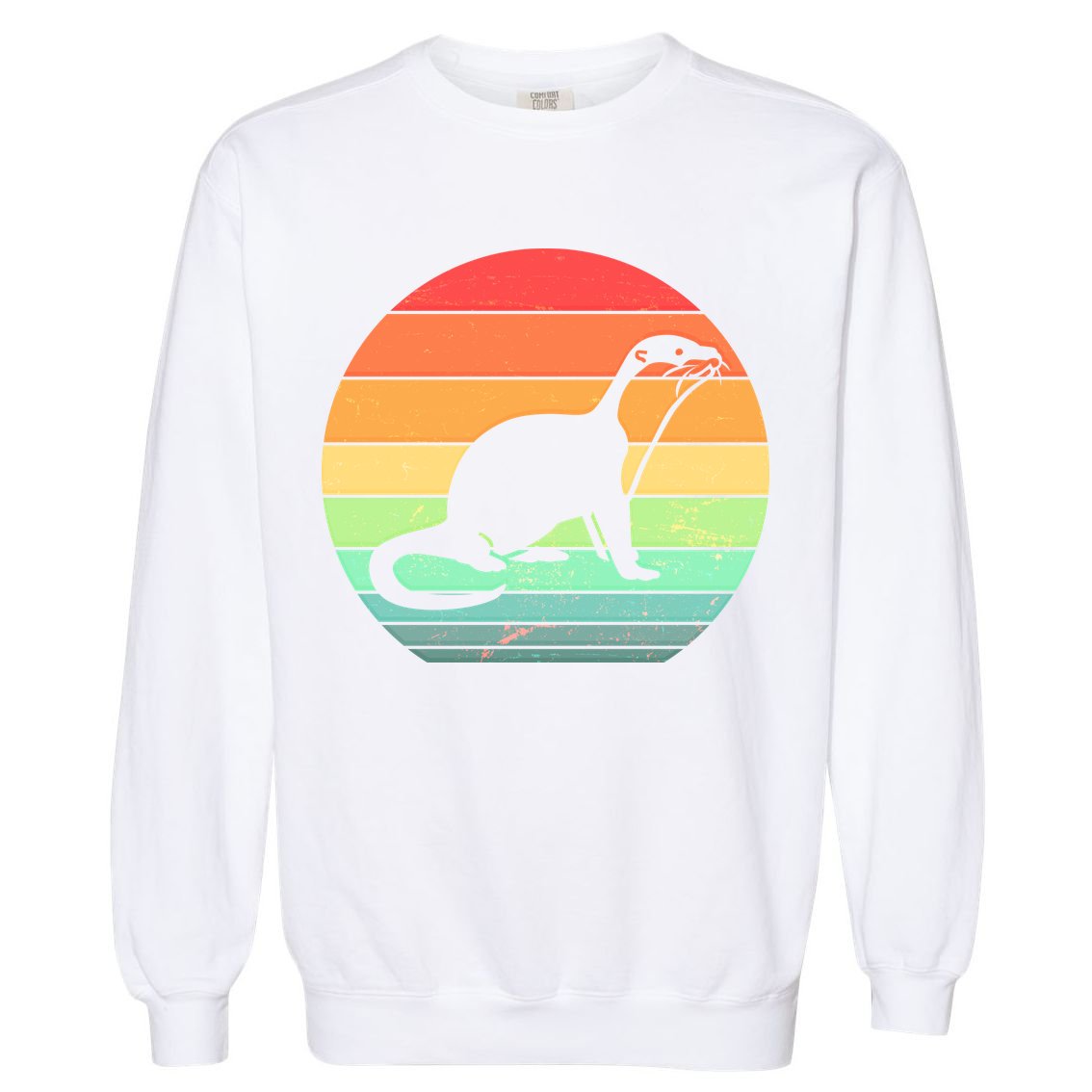 Vintage Sea Otter  Garment-Dyed Sweatshirt