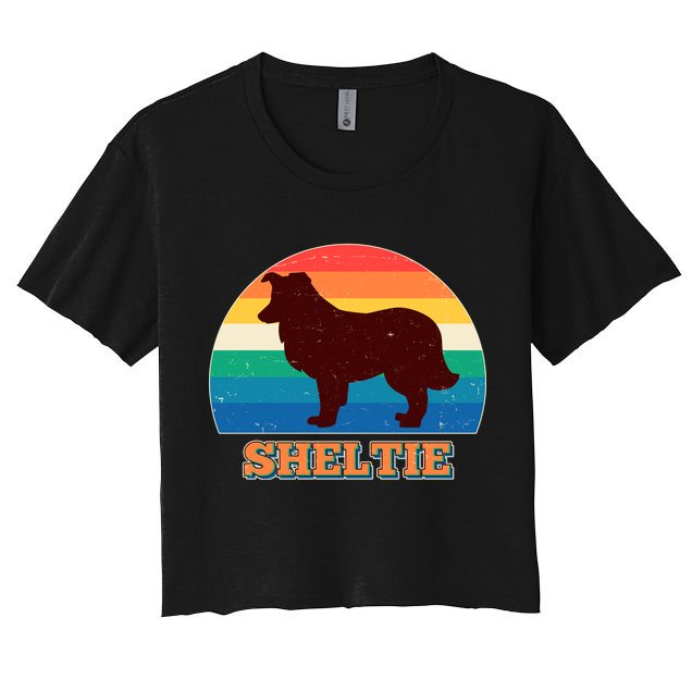 Vintage Sheltie Crop Top