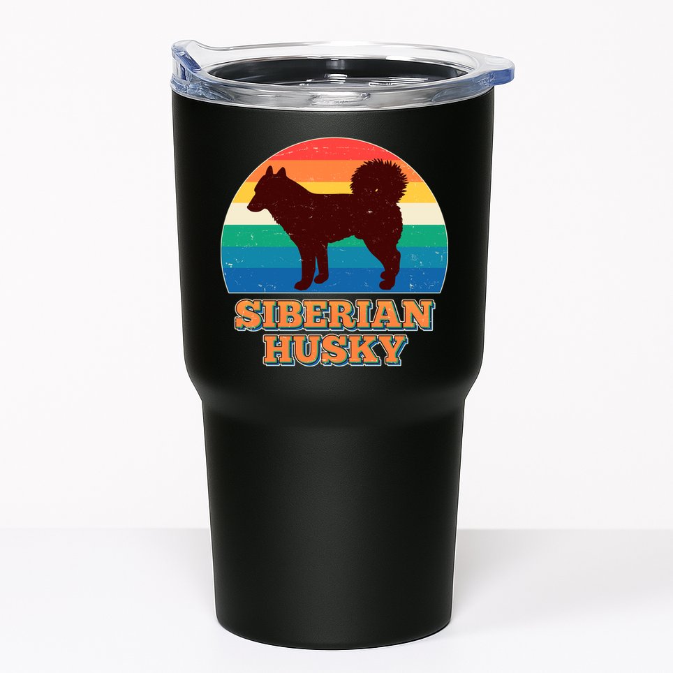 Vintage Siberian Husky Tumbler