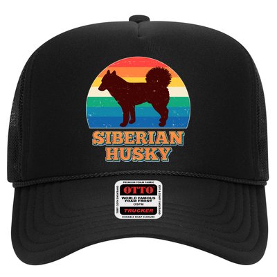 Vintage Siberian Husky Trucker Hat