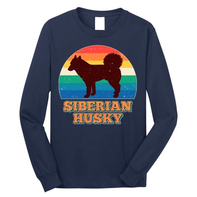 Vintage Siberian Husky Long Sleeve Shirt
