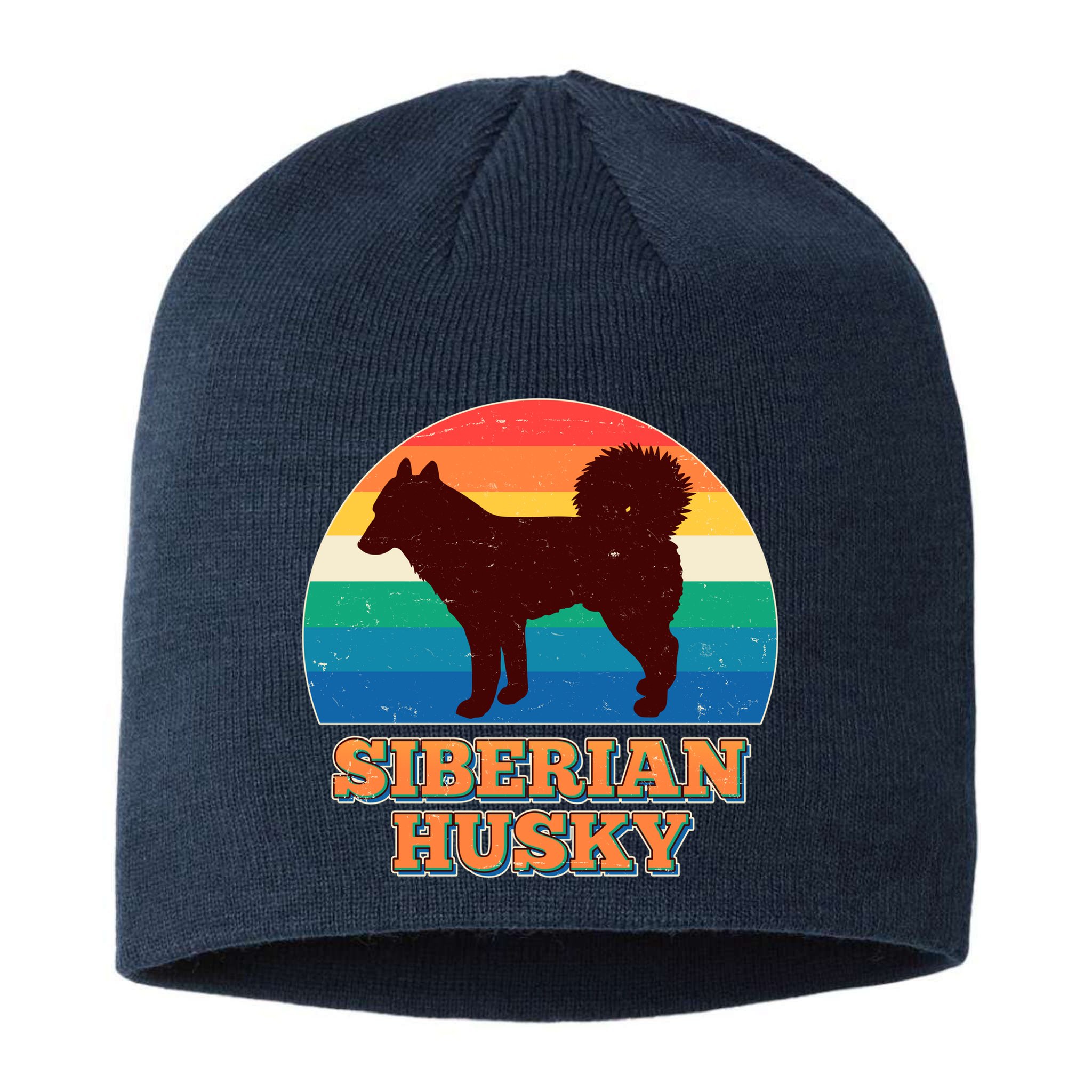 Vintage Siberian Husky Sustainable Beanie