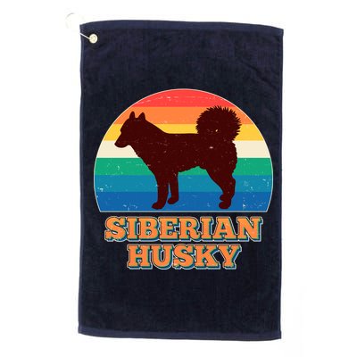 Vintage Siberian Husky Golf Towel