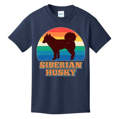 Vintage Siberian Husky Kids T-Shirt
