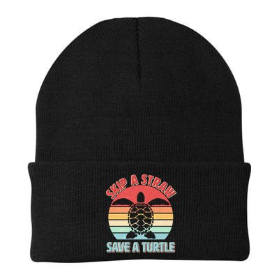 Vintage Skip A Straw Save A Turtle Beanie