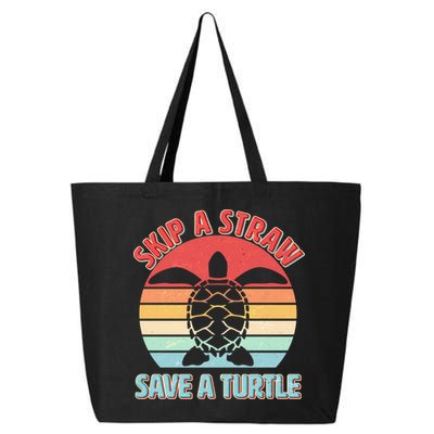 Vintage Skip A Straw Save A Turtle 25L Jumbo Tote